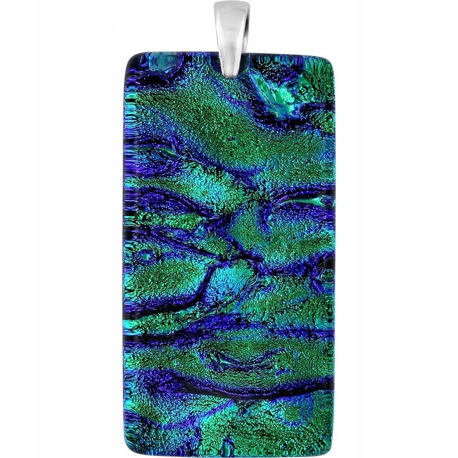 Dámský zelený přívěsek Harf sklo murano