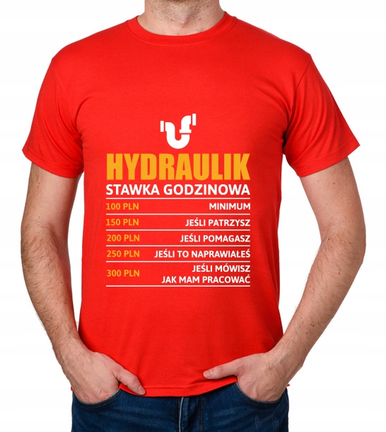 

koszulka Hydraulik stawka godzinowa prezent
