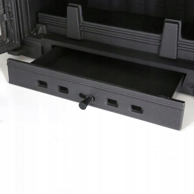 WKŁAD KOMINKOWY kominek ANTEK 10 DECO szyba zdobiona dolot fi 100 Głębokość 355 mm