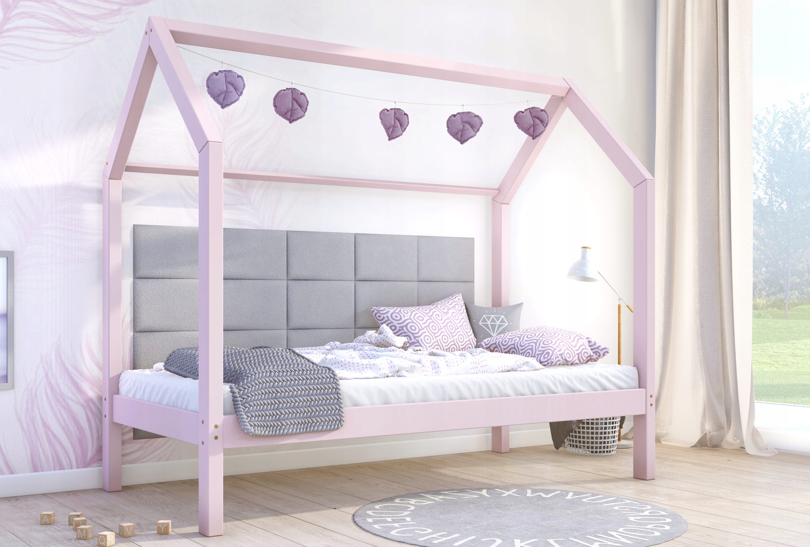 NALA łóżko domek dla dziecka bez barierek 80x160 Płeć chłopcy dziewczynki