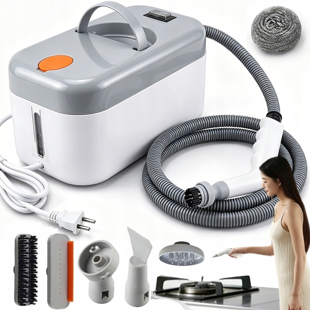 Parní Čistič 1200 W 850 ML Nádrž Na Hloubkové Čištění Kuchyně A Koupelny