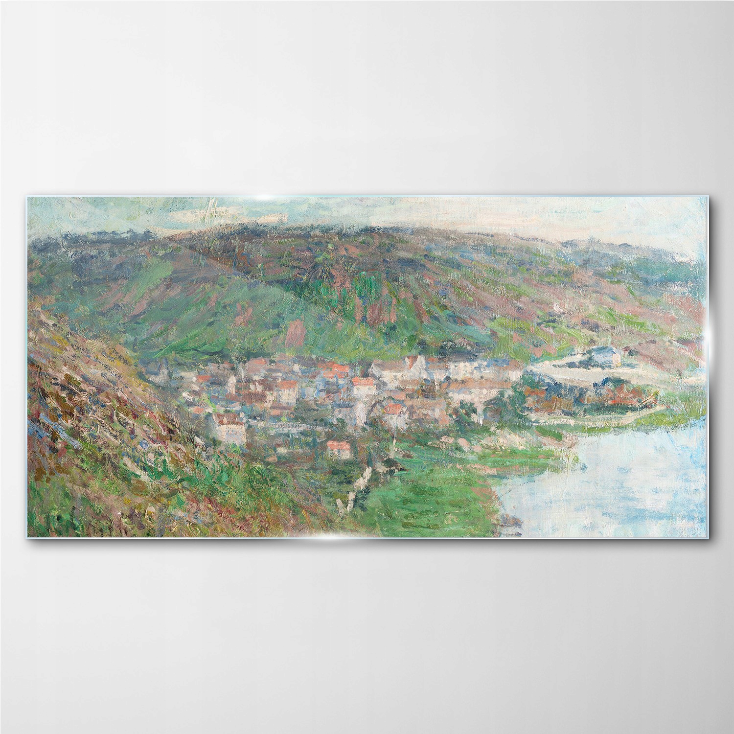 

Foto-obraz szklany Widok z vetheuil Monet 100x50