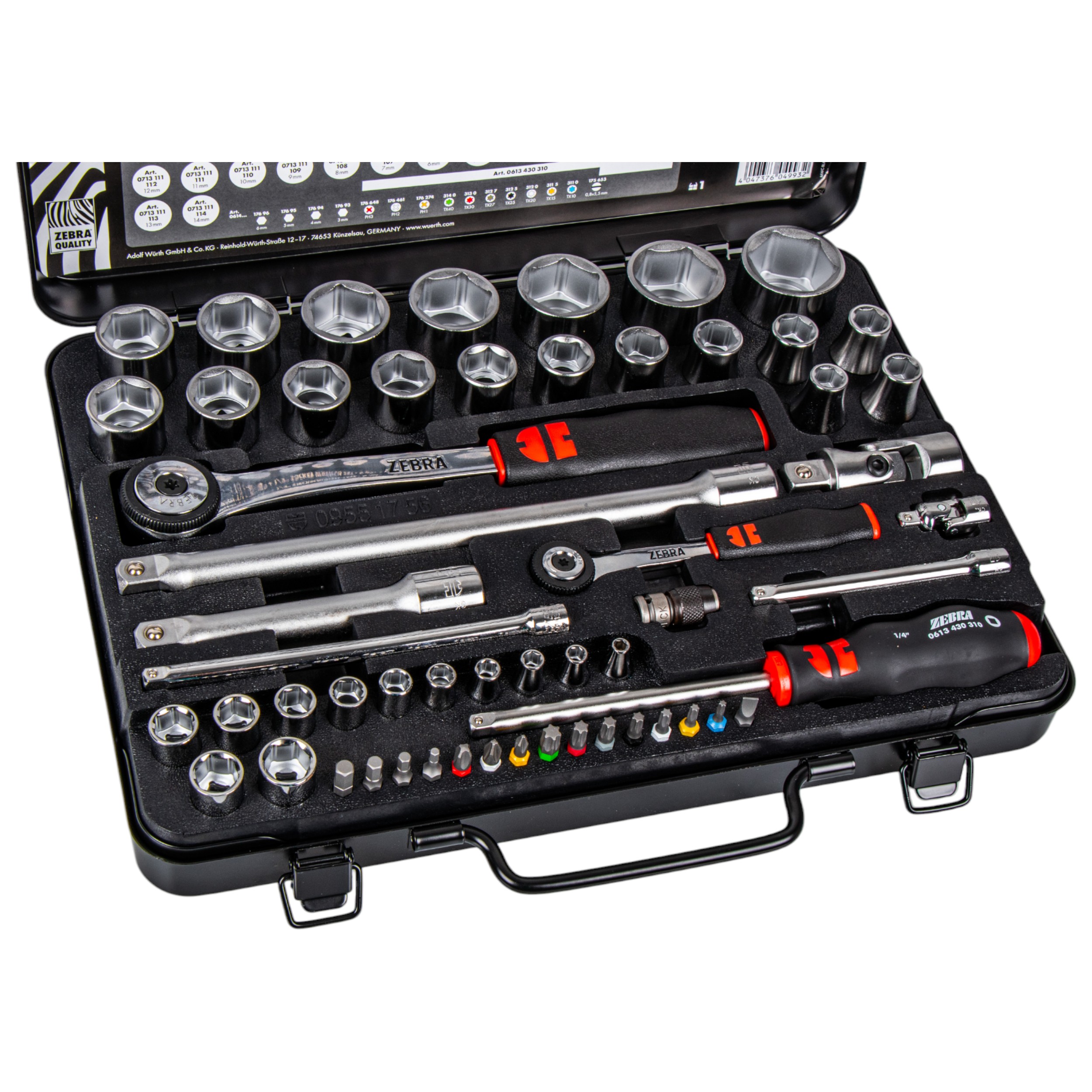 SOLIDNY ZESTAW KLUCZY NASADOWYCH 1/4