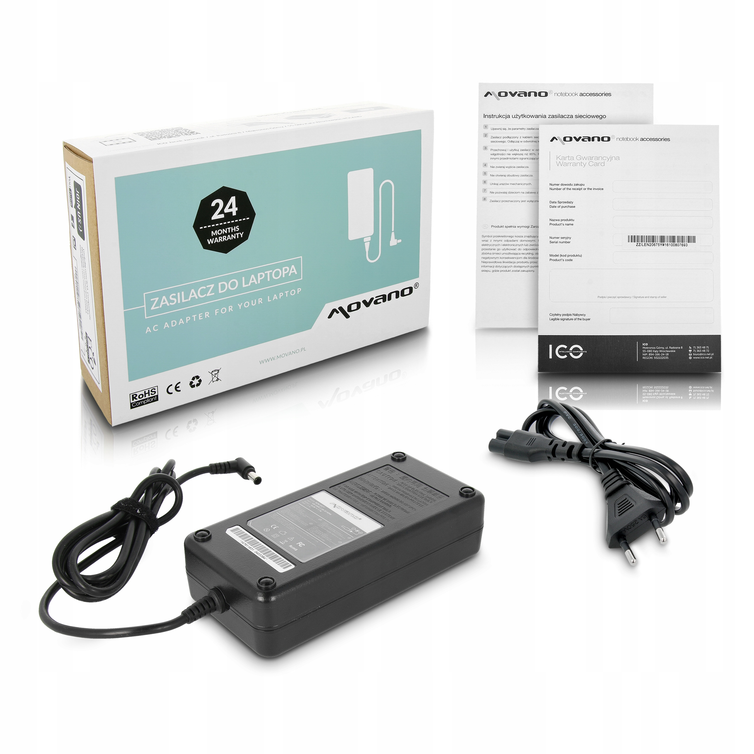 Zasilacz Movano zamiennik Sony 19.5v 7.7a 6.5x4.4