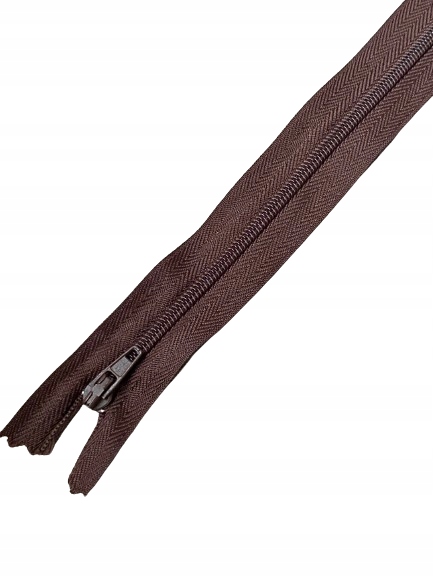 Zamek Suwak Spirala Nierozdzielczy #3 18 cm Jasno Brązowy