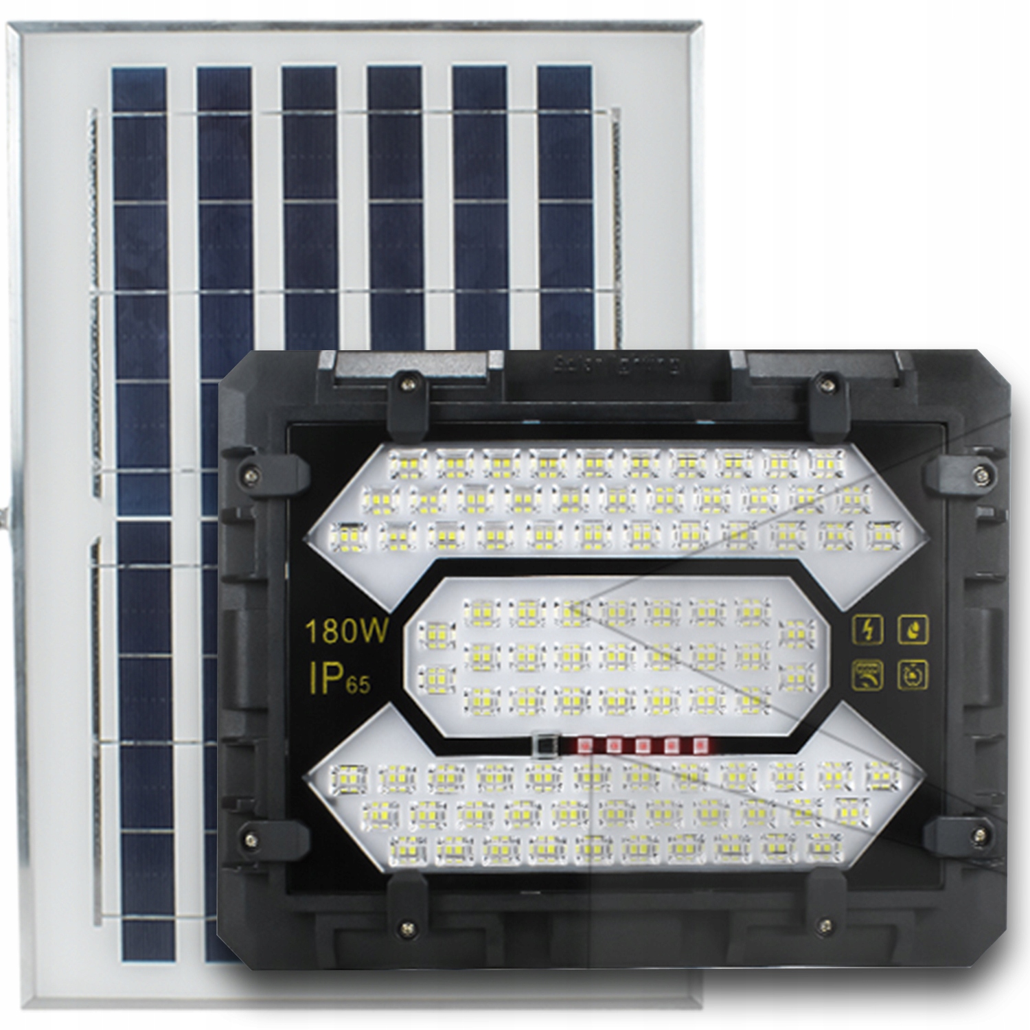 Velmi výkonný solární Led halogenový zářič 180W Venkovní lampa dálkové ovládání