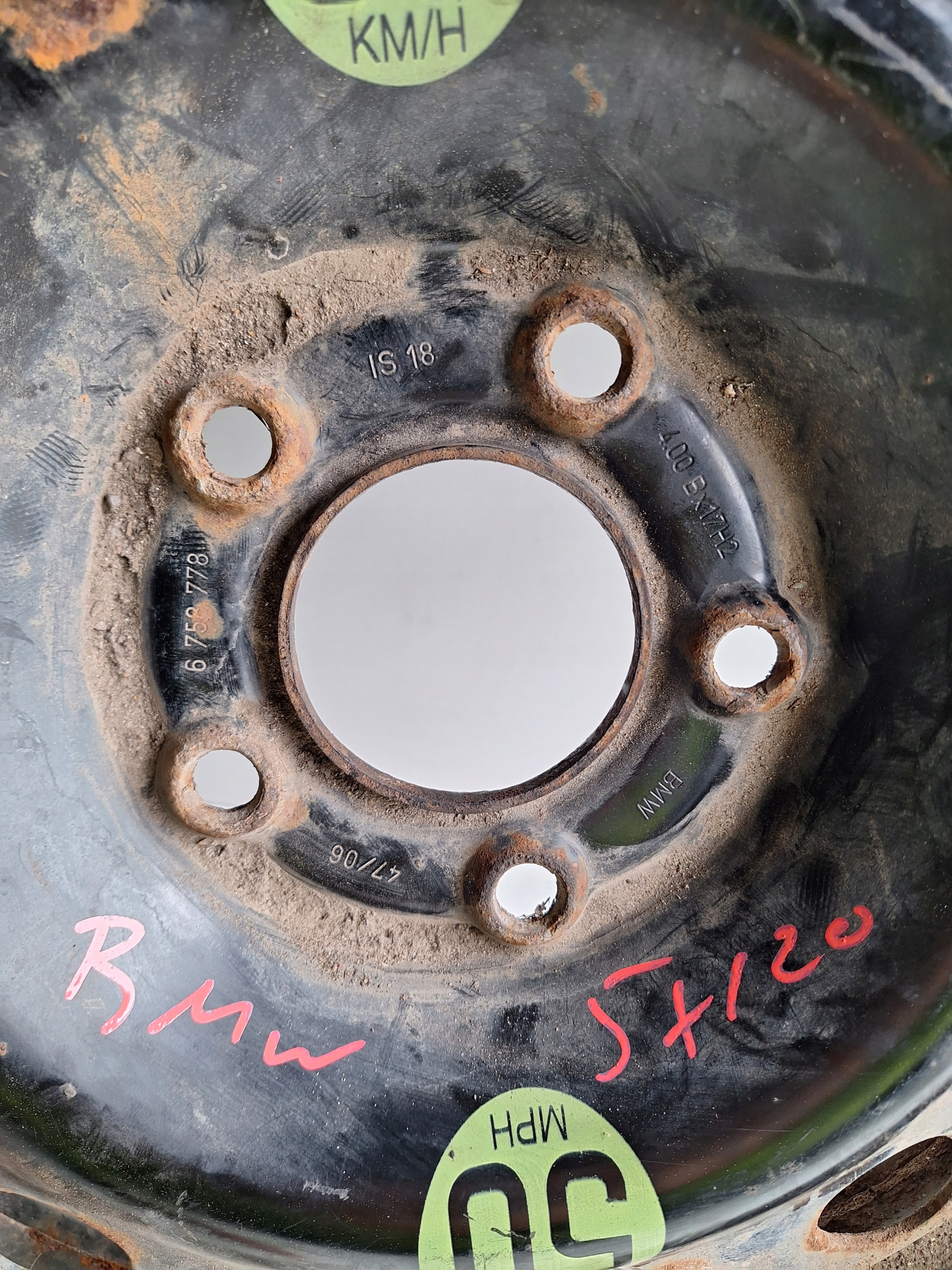 BMW 5X120 wheel spare 135/90 R17