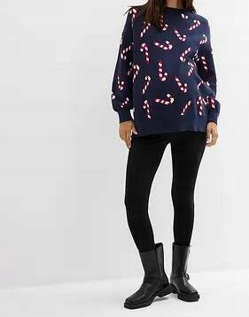 36/38 SWETER CIĄŻOWY Z ROZCIĘCIAMI lqi