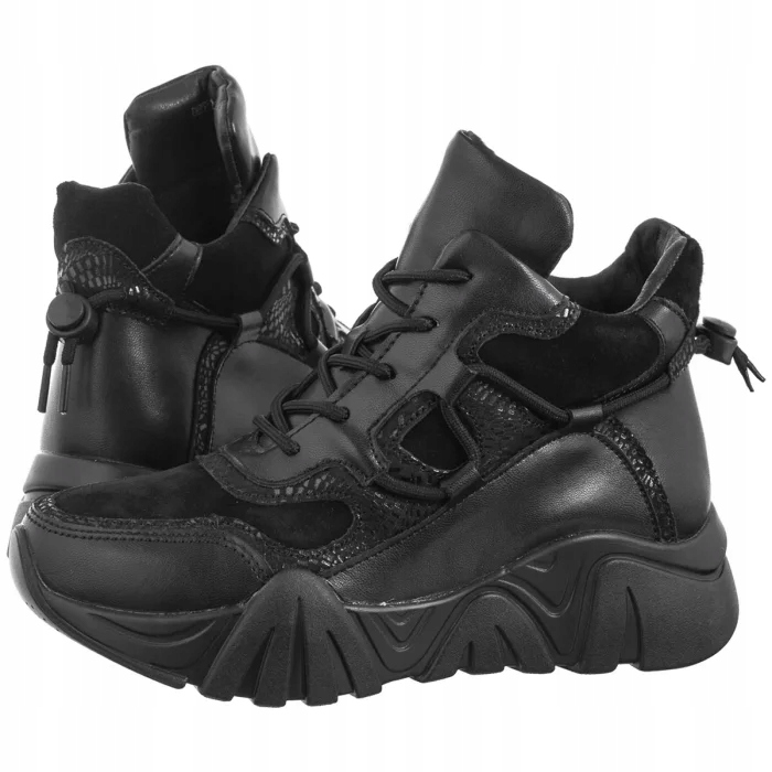 Dámské kožené tenisky Filippo černé DBT6367/24 Black