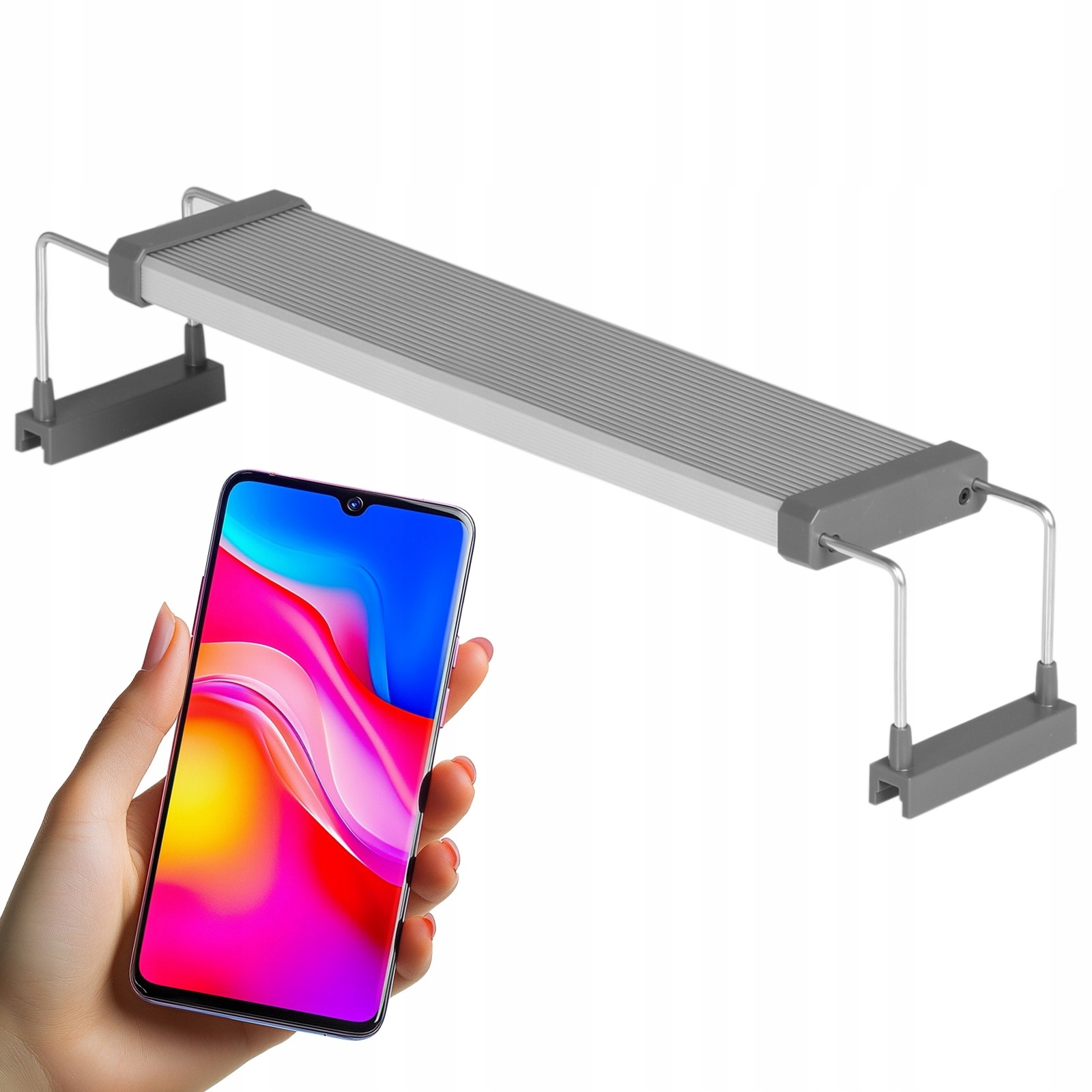 Kompaktní Rgb Led Lampa Pro Akvárium 30-50 CM, Aplikace Bluetooth Pro Rostliny 21W