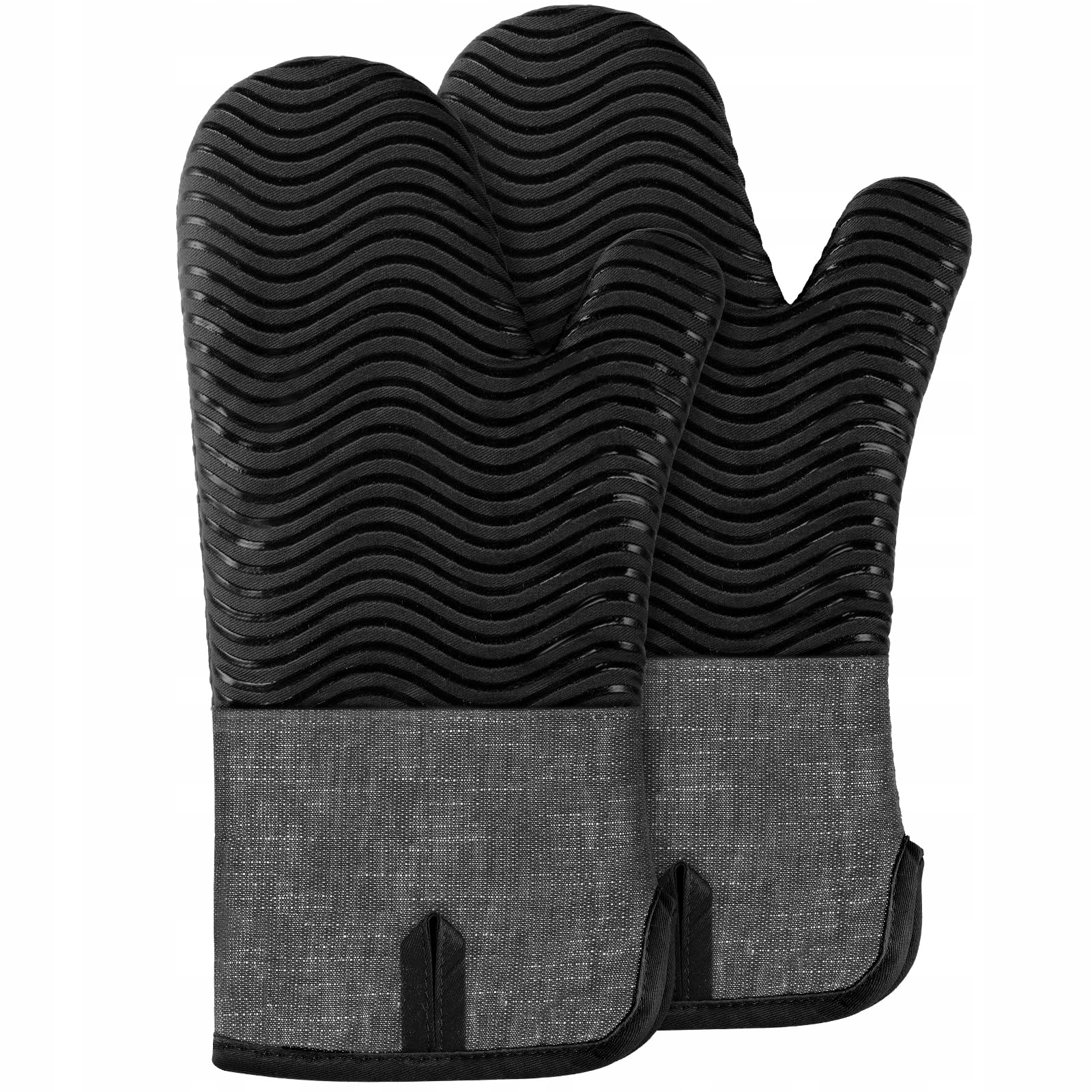 Ofenhandschuhe Bonthee 31 Cm Černé 2 kusy Protiskluzové do kuchyně