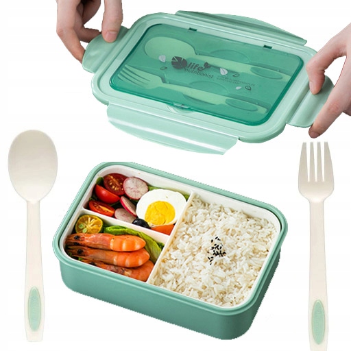 

1400ML Śniadaniówka Bento 3 przegródki Lunchbox