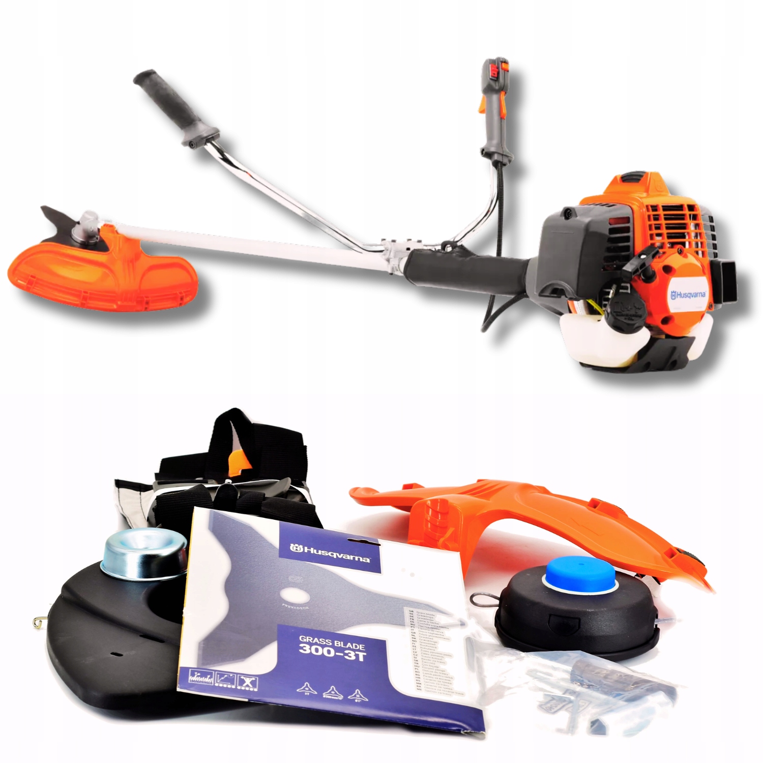 Mocna podkaszarka spalinowa Husqvarna 553RS do trawy i chwastów Pro