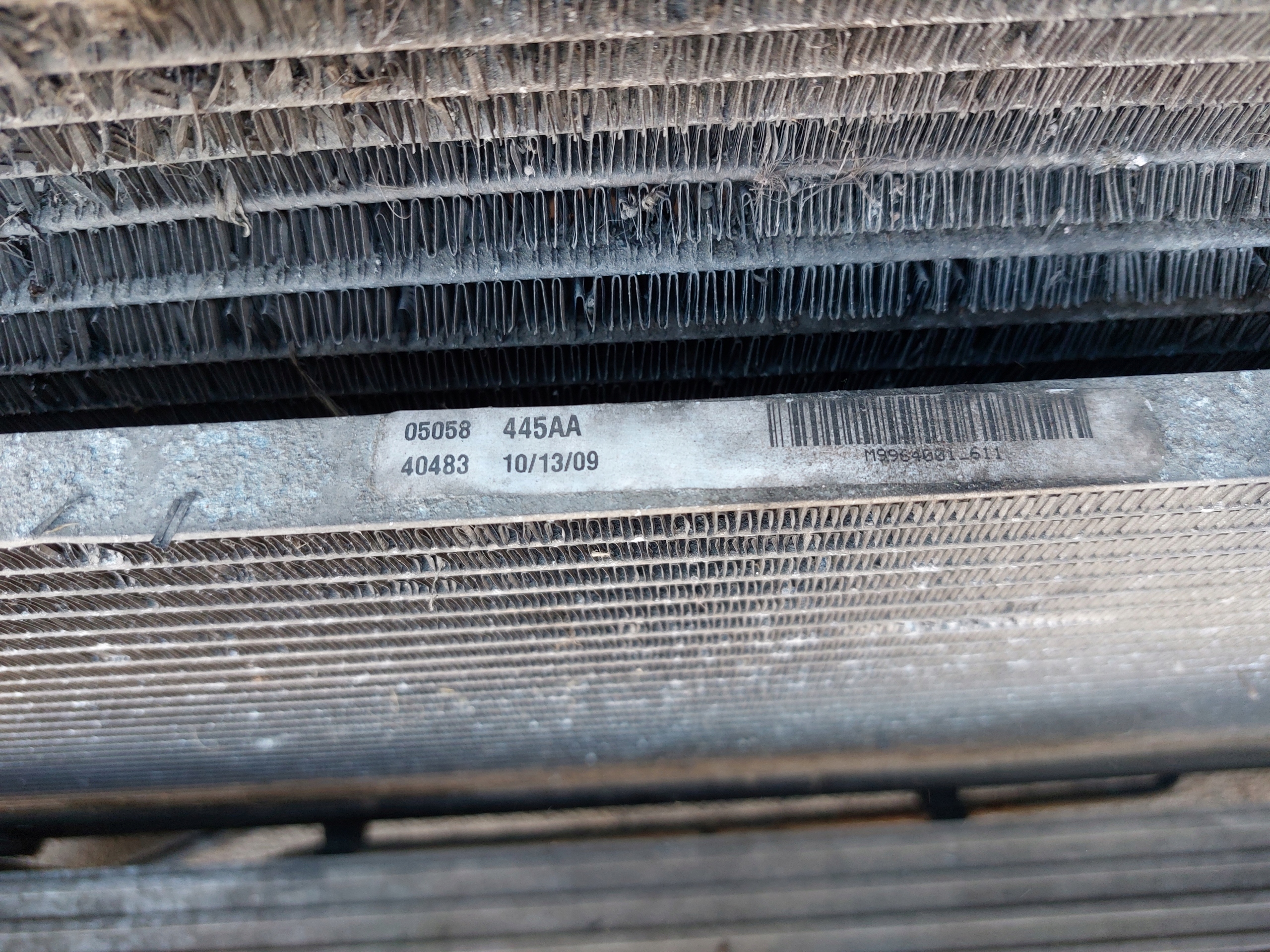 support panel for radiators pillar DODGE JOURNEY DIESEL 09r