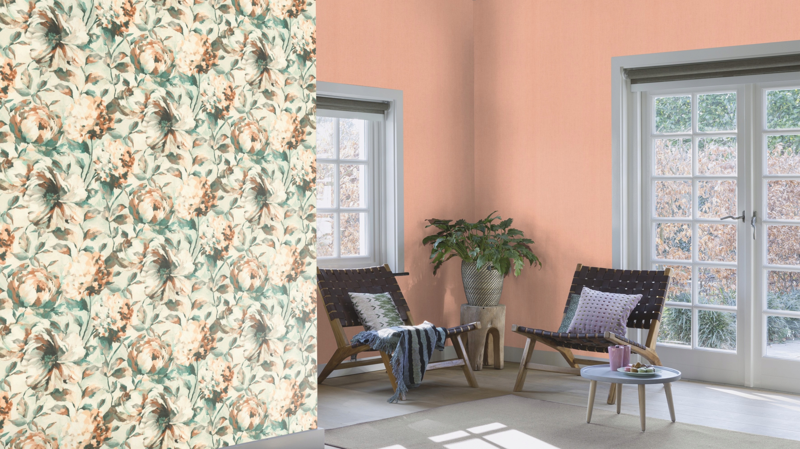 Tapeta W KWIATY w PIWONIE KWIATKI FLORENTINA RASCH EAN (GTIN) 4000441485134