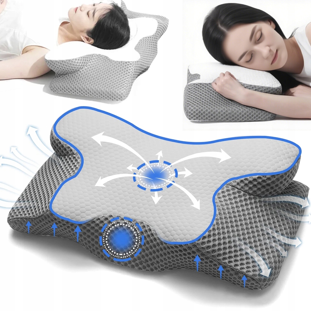 Poduszka Ortopedyczna Z Pianki Memory Ergonomiczny Kształt