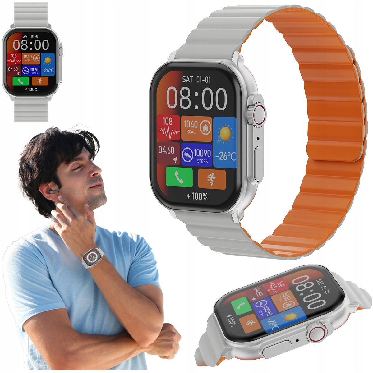 Smart hodinky Imiki SF1 2,01" Frame Pro Smart športové hodinky na behanie