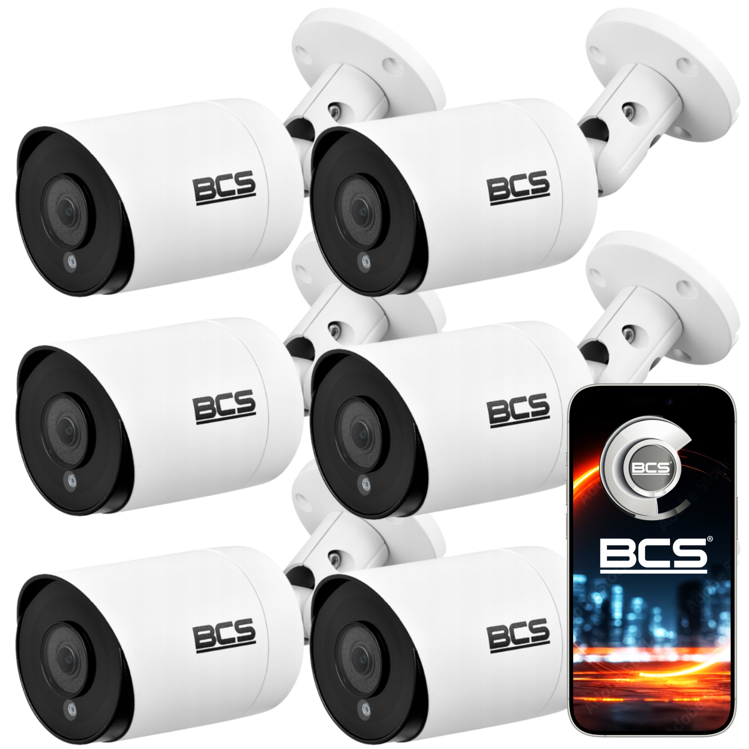 Kamera Tubowa 6x BCS-TA15FR4 5Mpx IP66 IR40M Redukcja Szumów Blc Analog