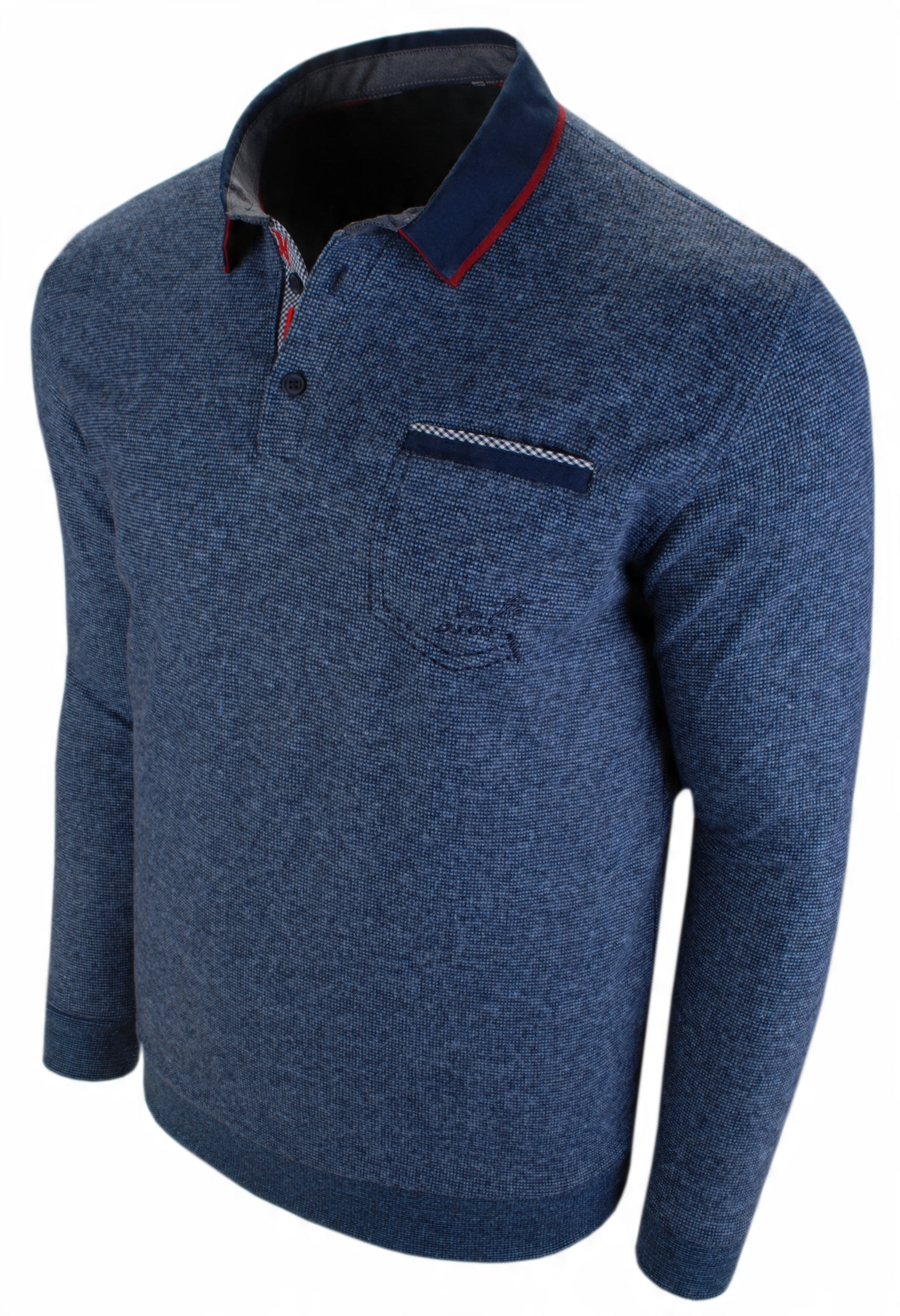 

M-męski Sweter-bluza Polo Z Kieszonką DY03/2