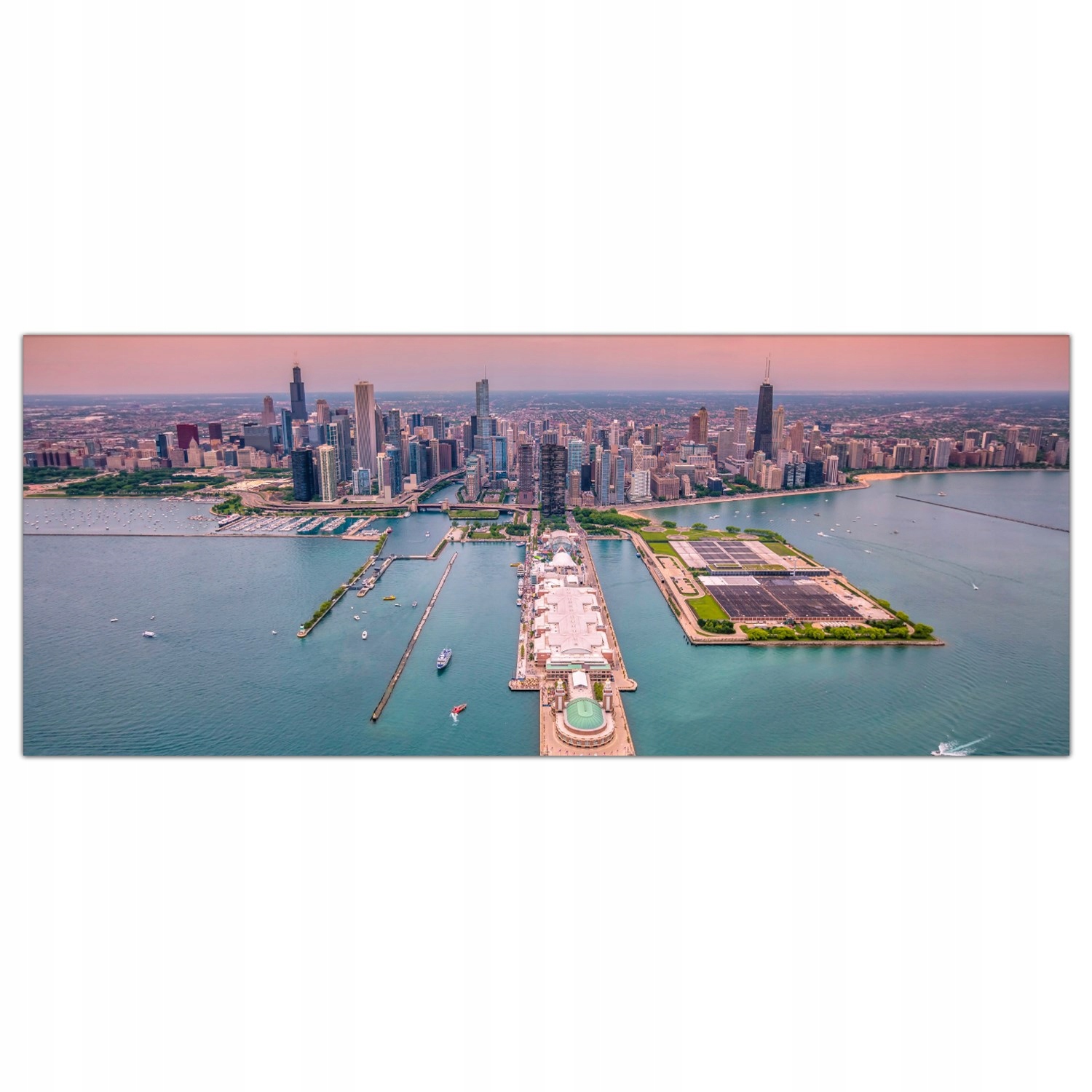 

Obraz Szklany Foto-obraz Chicago Miasto Usa 125x50