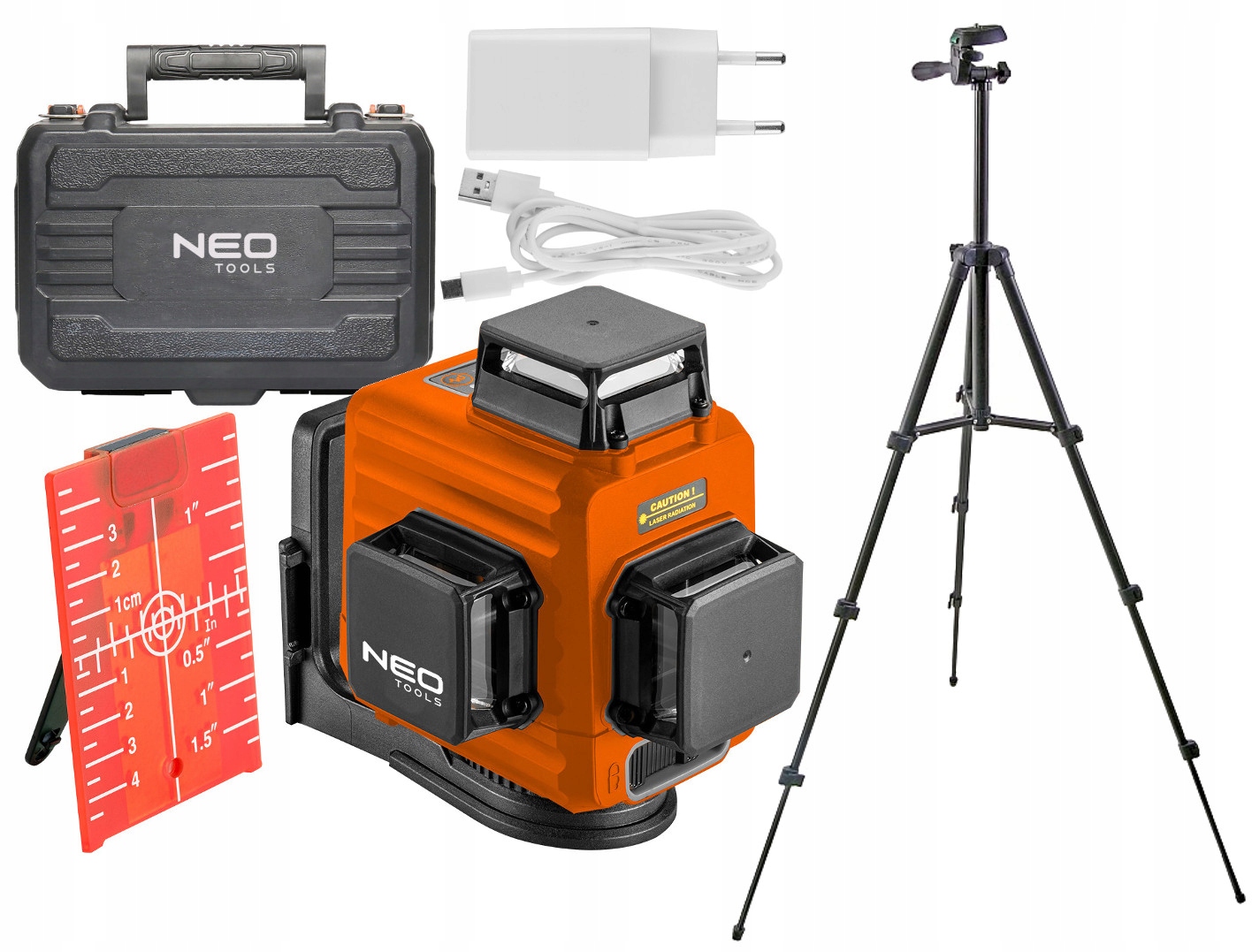 

Neo 75-104 Laser Krzyżowy 3D 360° 15m Statyw