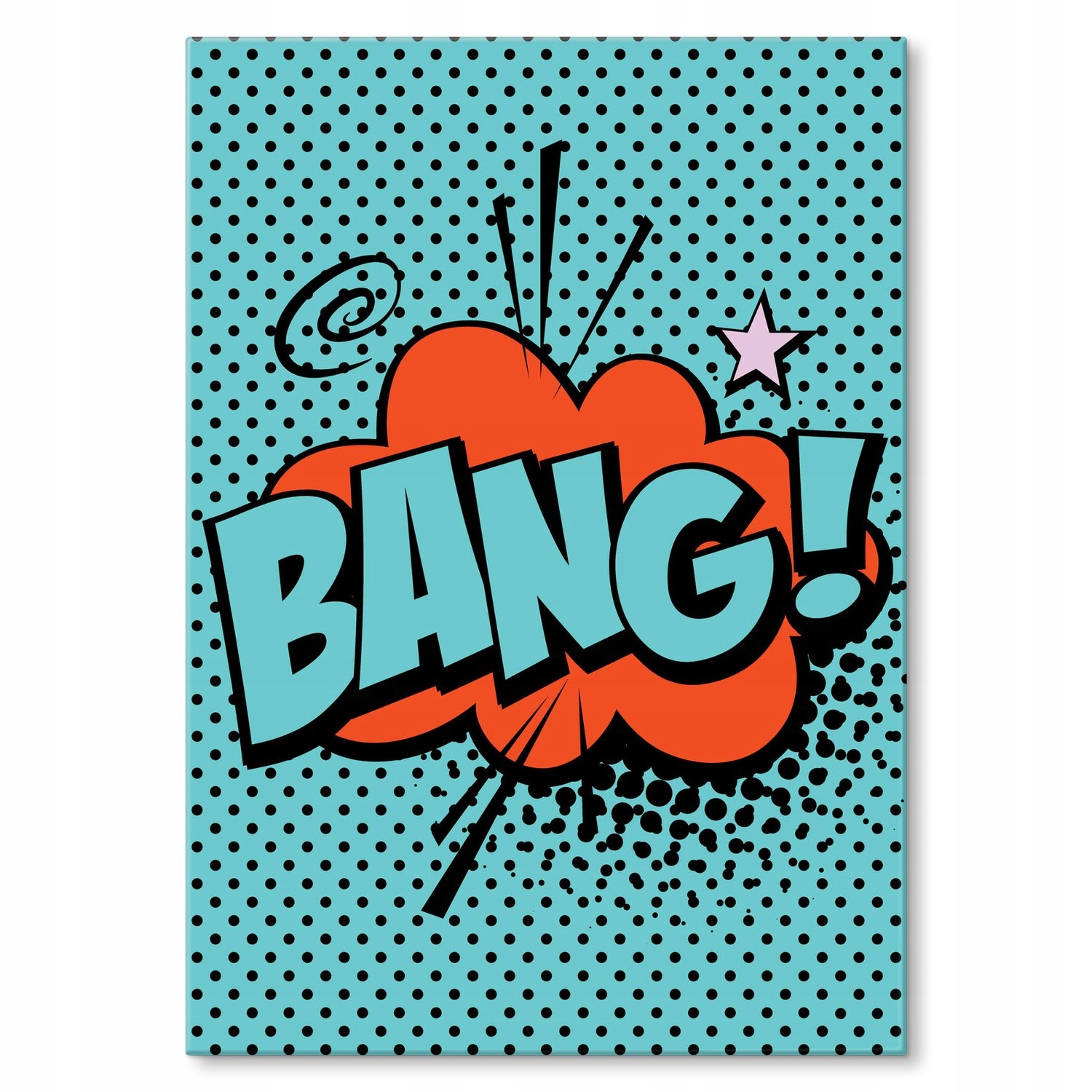 Kovový plakát Komiksové Bang! Dárek 30 x 42 cm