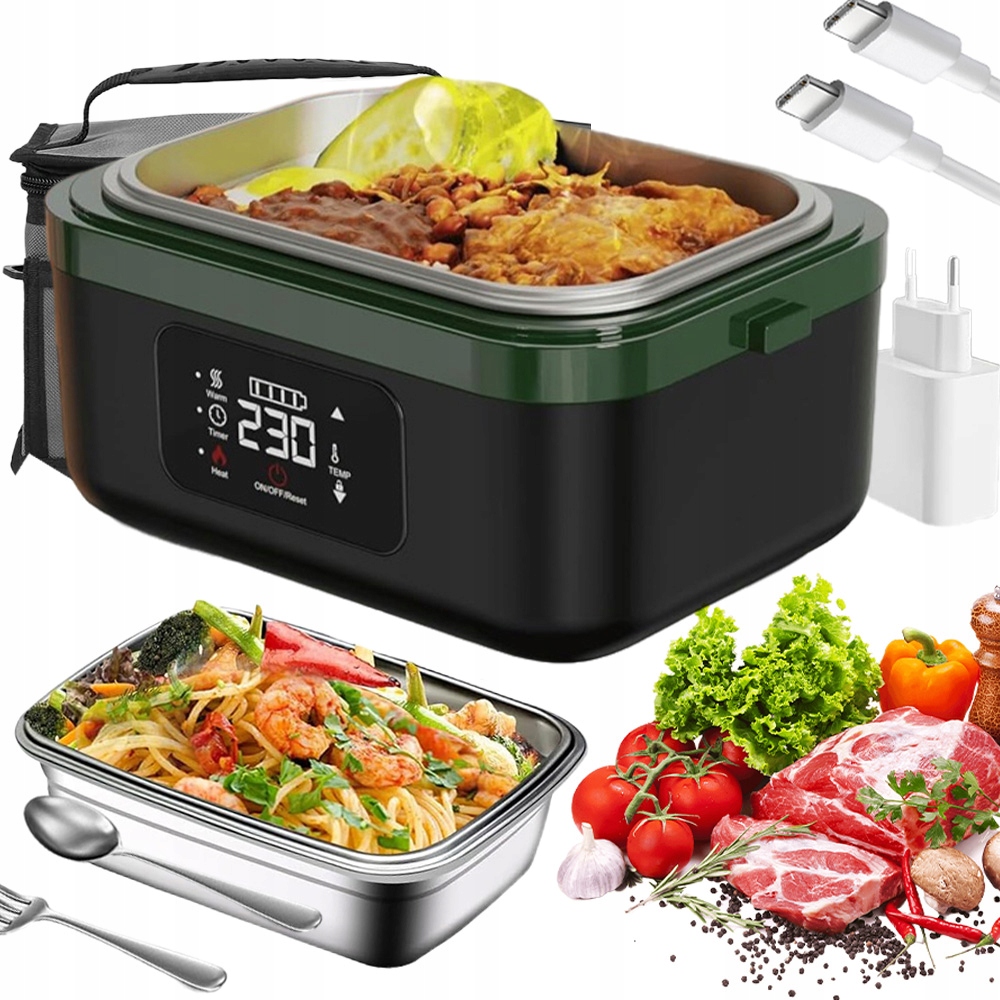 1L Elektrický Obědový Box Vyhřívaný, Rychlé Předehřívání Termotaška