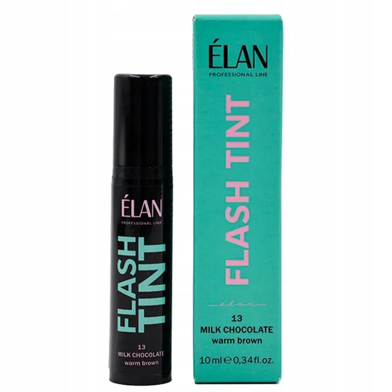 Elan barva na obočí a řasy Flash Tint 13 Milk Chocolate (warm brown) 10 ml