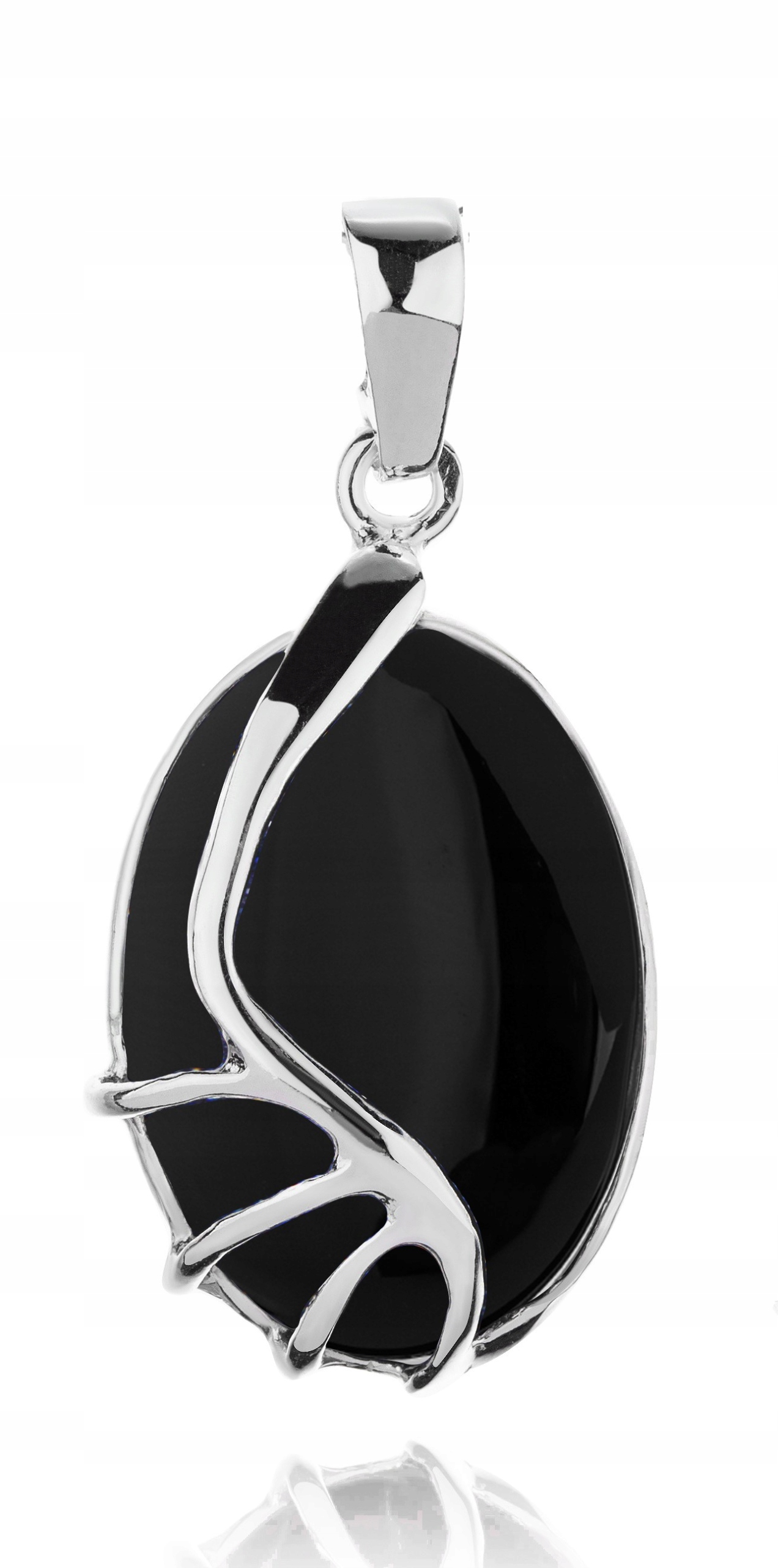 

Srebrny Wisiorek Zawieszka Z Onyksem 925