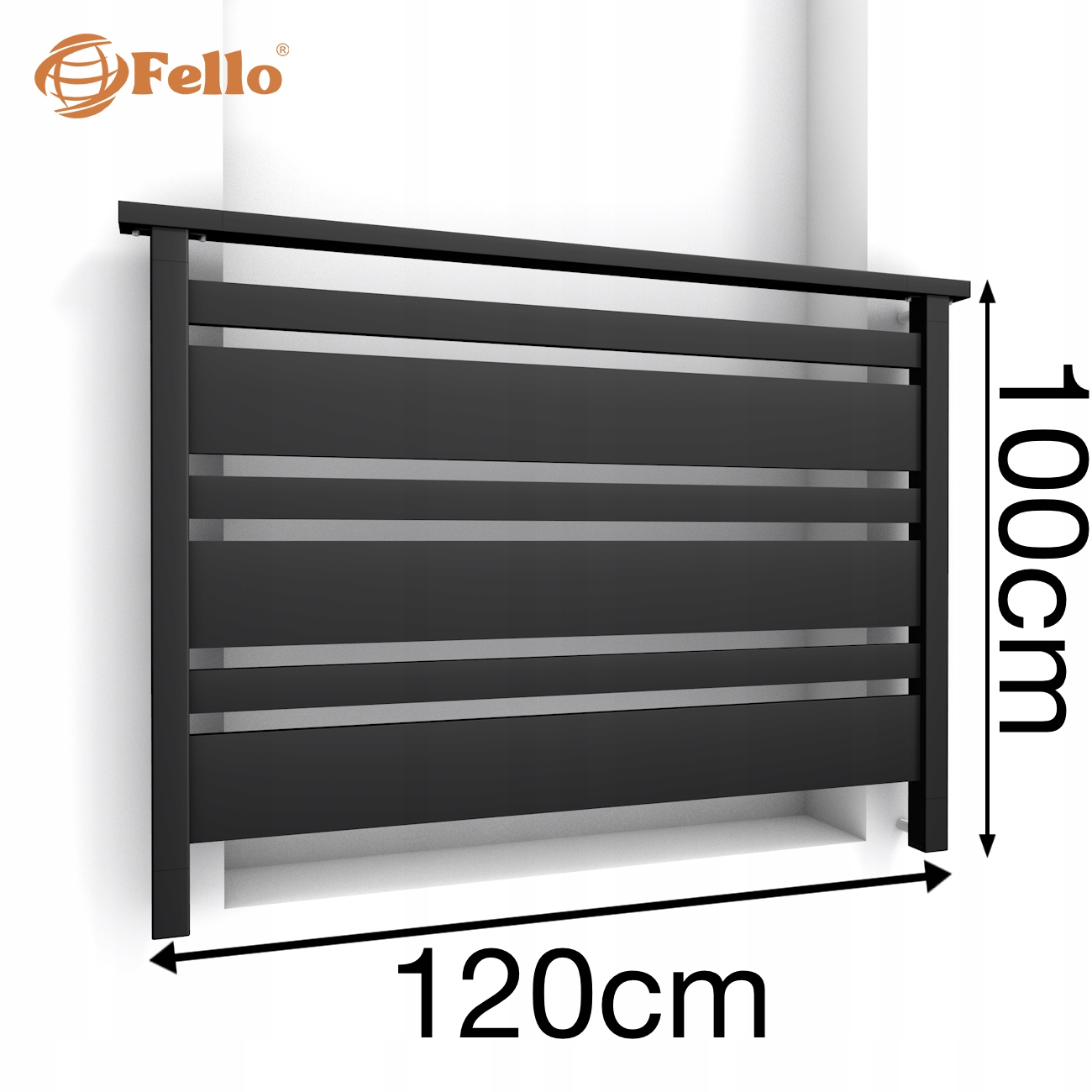 Simple MIX Francouzský balkon 120 cm Balustrada Ral