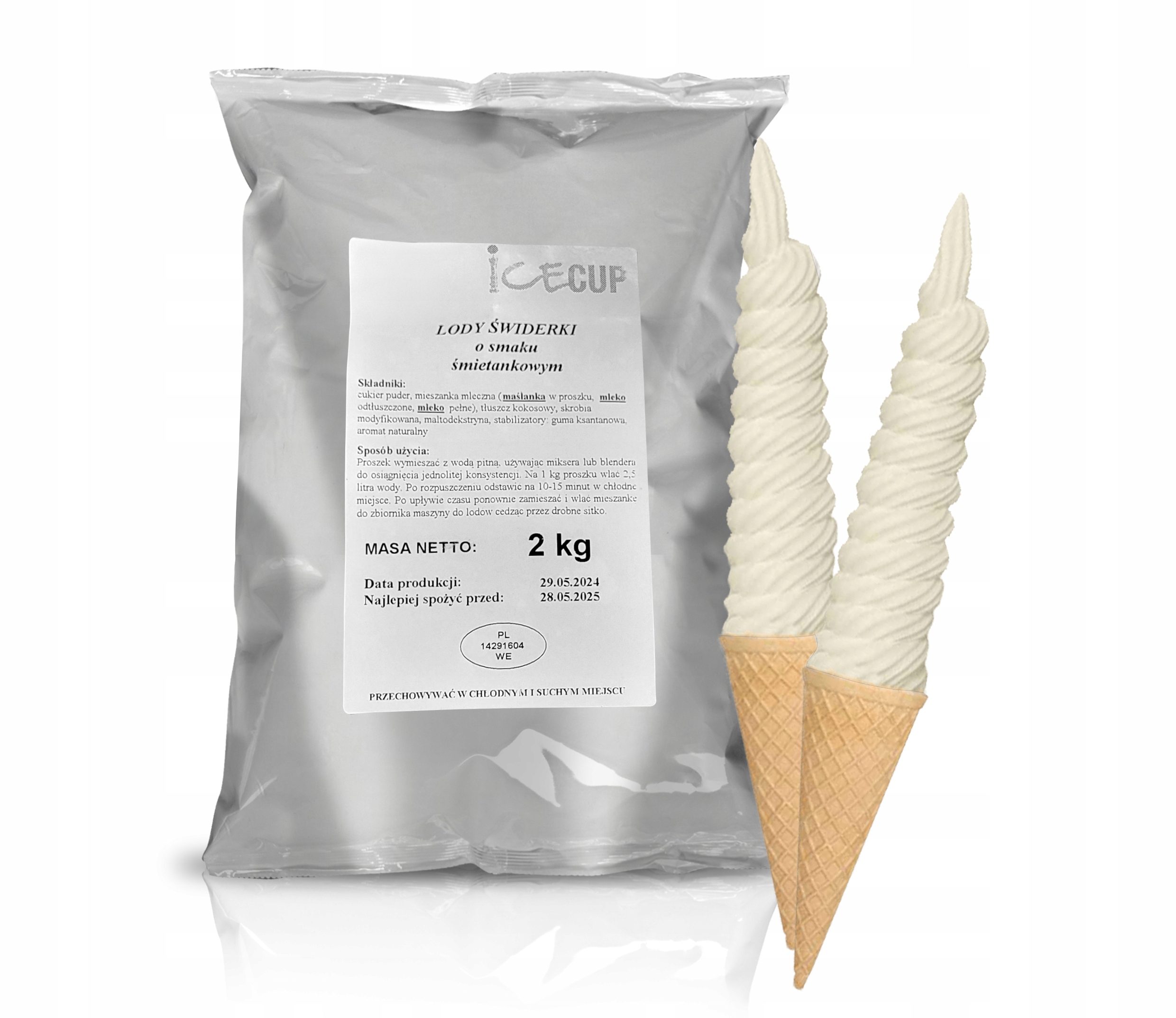 Levně Smetanová zmrzlina v prášku 10 kg