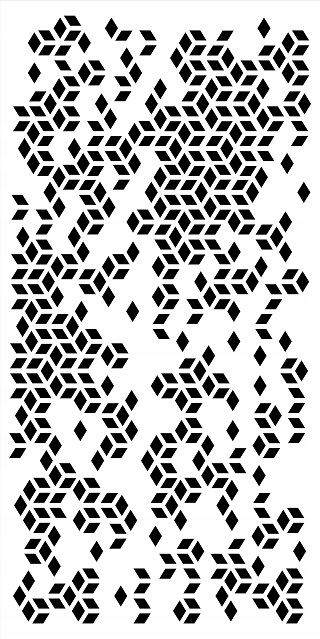 Malířská šablona na omítky 92 cm Architektonický beton Omítka