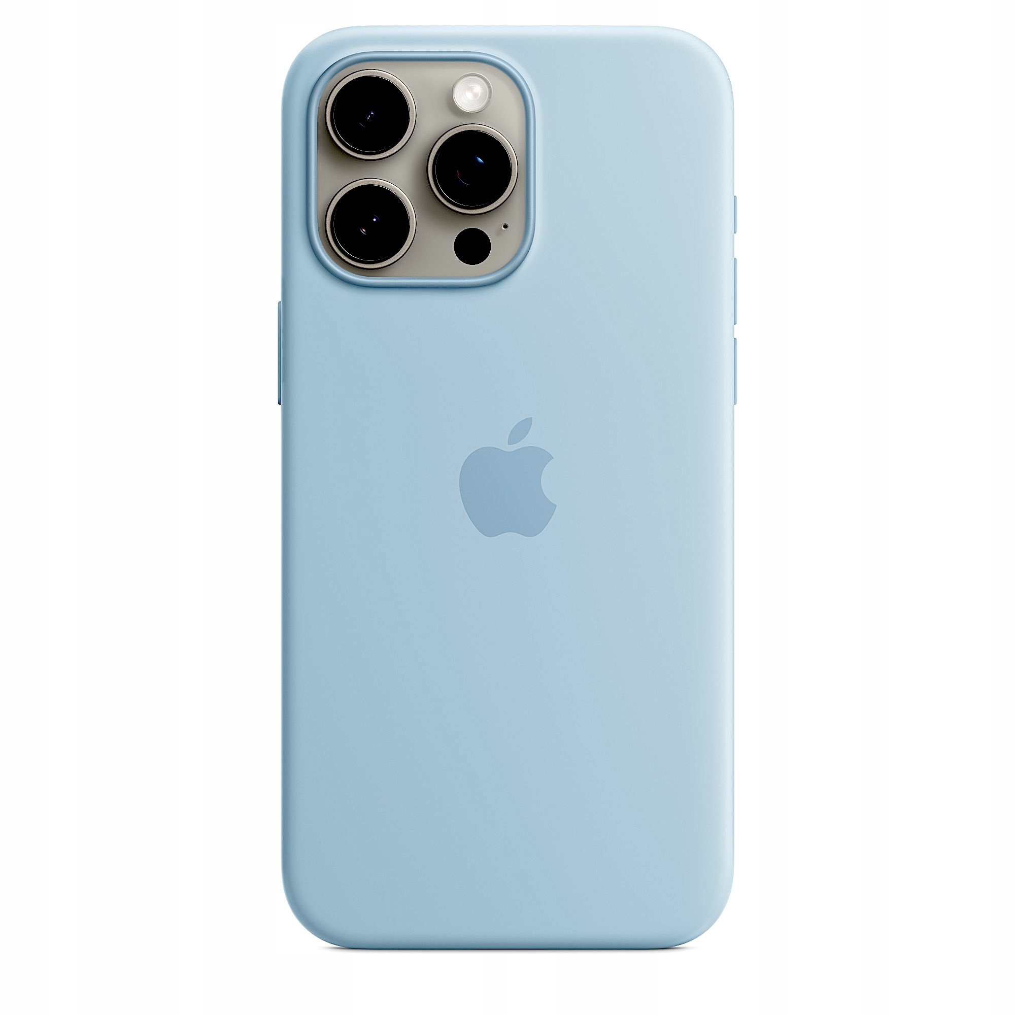 Silikonové pouzdro pro iPhone 15 Pro Max Světle modrá Zadní Kryt Case Light Blue