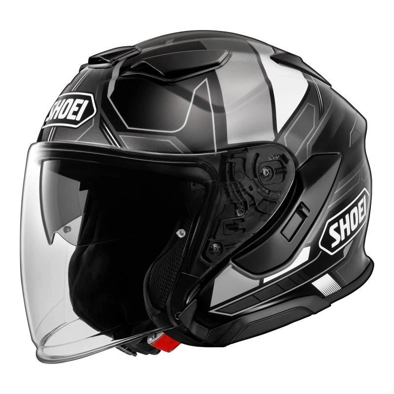 Moto prilba Shoei J-cruise 3 Whizzy TC-5 čierna šedá biela Darčeky