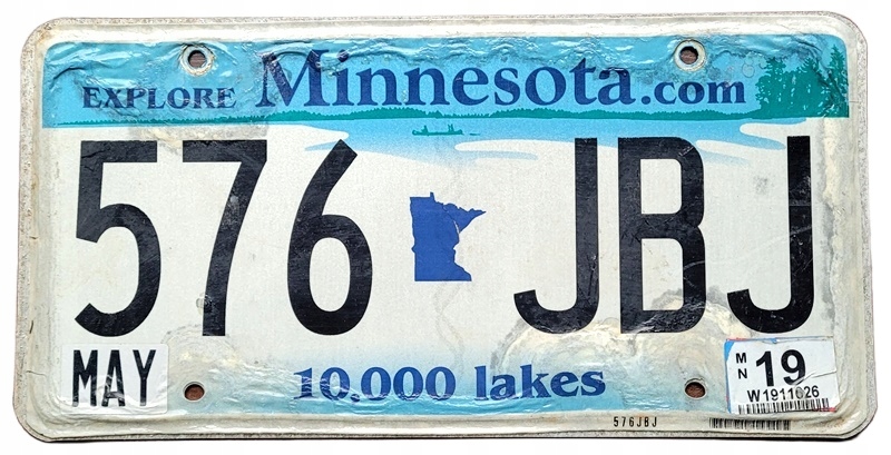 Minnesota - tablica z USA dla kolekcjonera