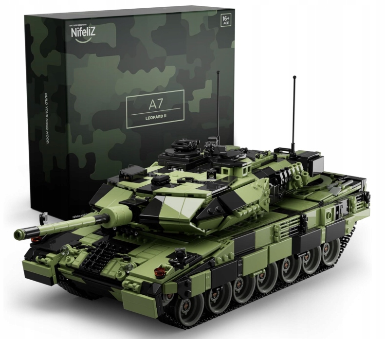 Leopard 2 A7 Vojenský Tank 2068 El Model Tank pro stavění