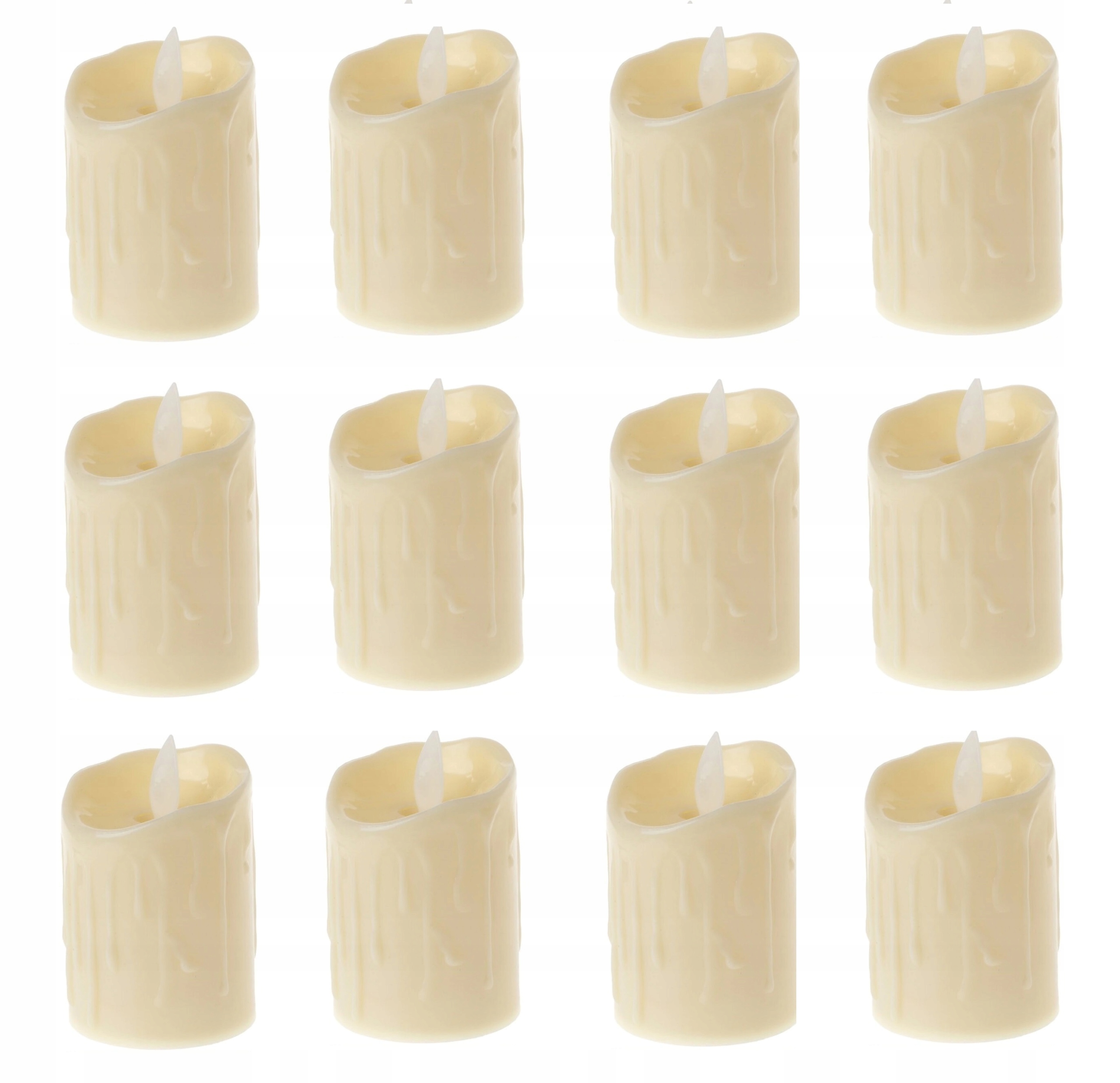 

12 x Świeczka Led Znicz wkład Ruchomy Płomień 12cm