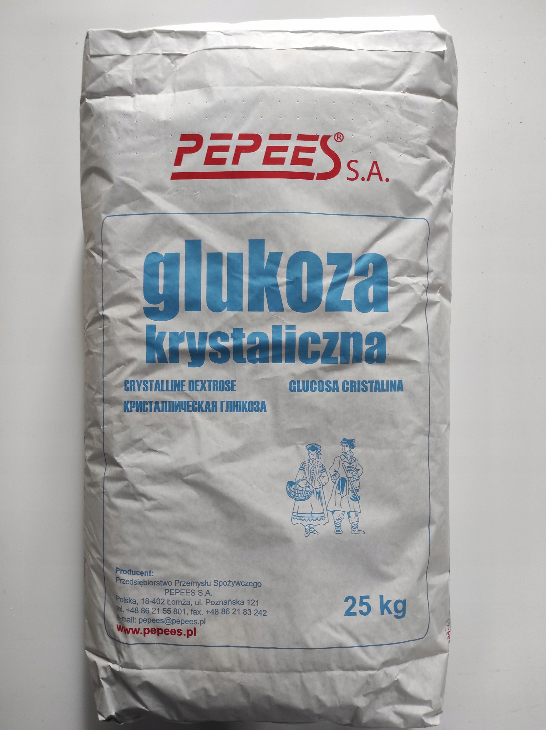 Glukoza dekstroza spożywcza krystaliczna Peepes