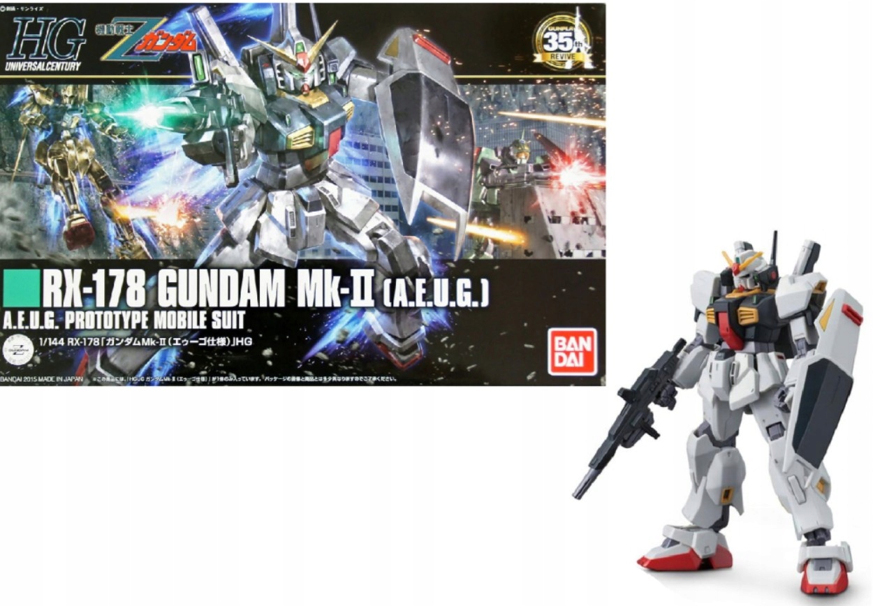 Gundam 1/144 Hguc RX-178 Gundam Mk-ii Aeug Model Kit 13 cm