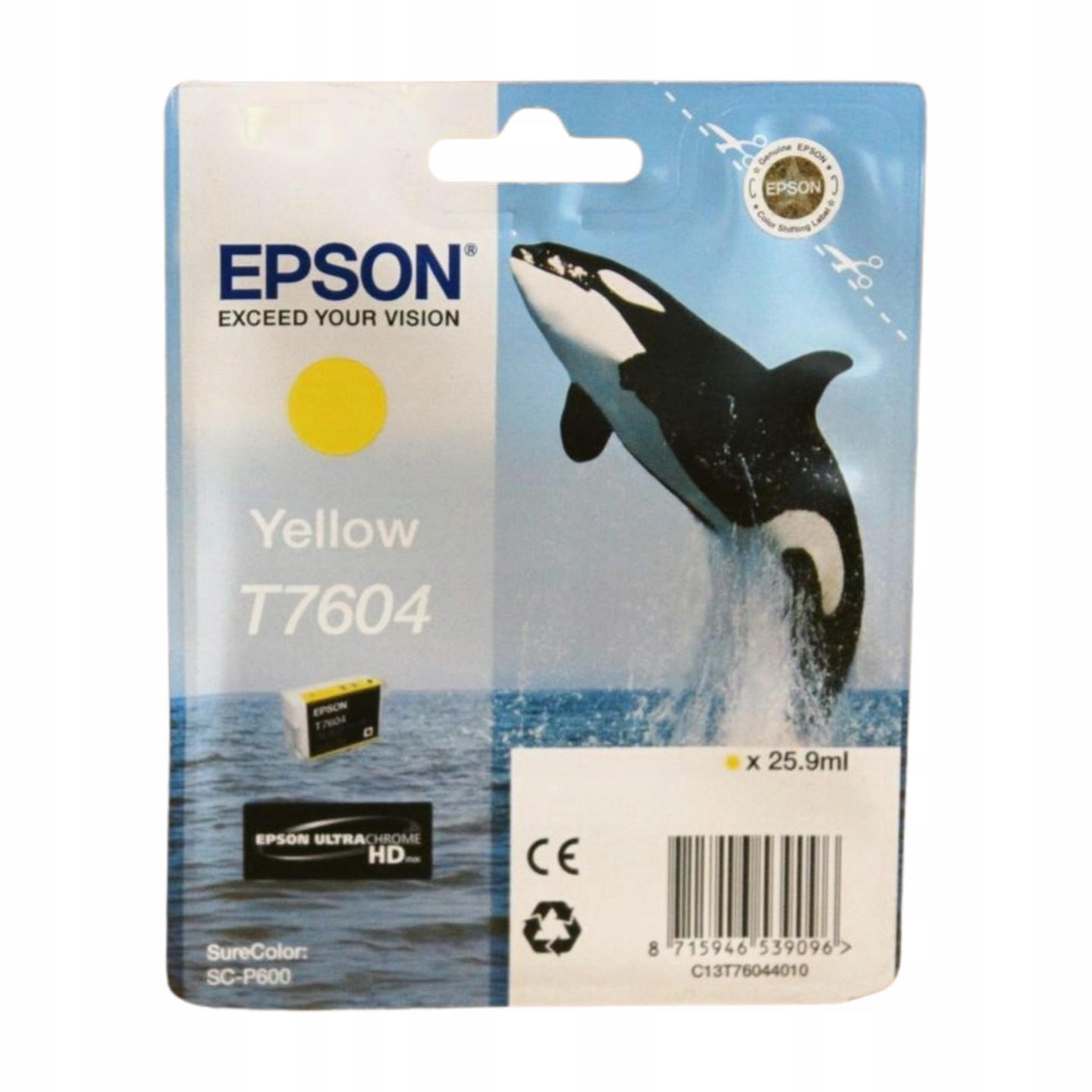 Epson T7604 C13T76044010 yellow tusz 21-24 oryginał