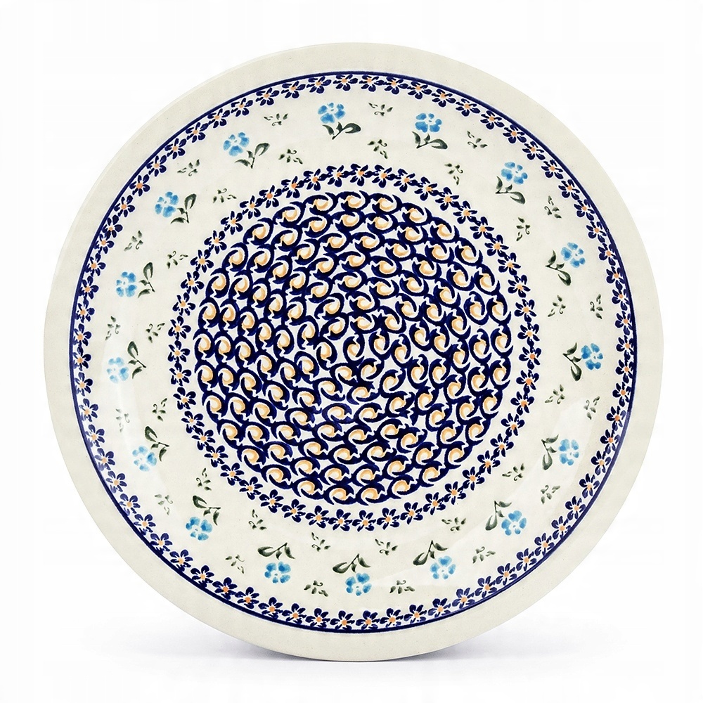 

Talerz obiadowy płytki ceramiczny Bolesławiec 892