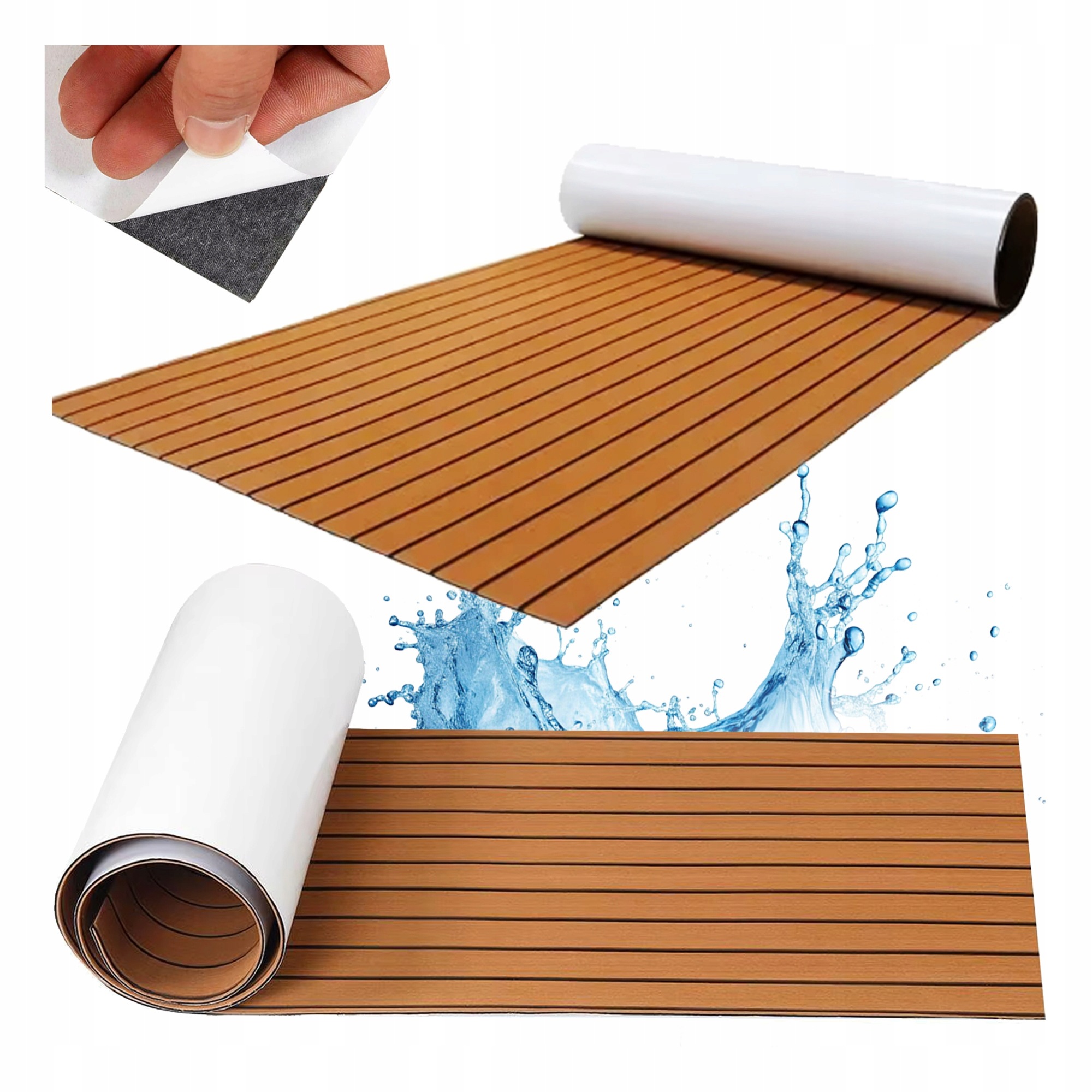 Prostiskluzová Podložka Eva 240 X 60 Samolepicí Na Jachtu Teak