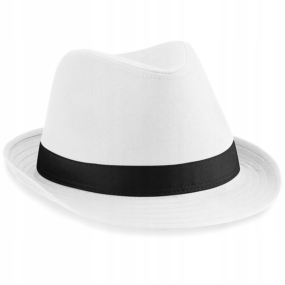 

Kapelusz Gangsterski Fedora Biały Męski L/XL