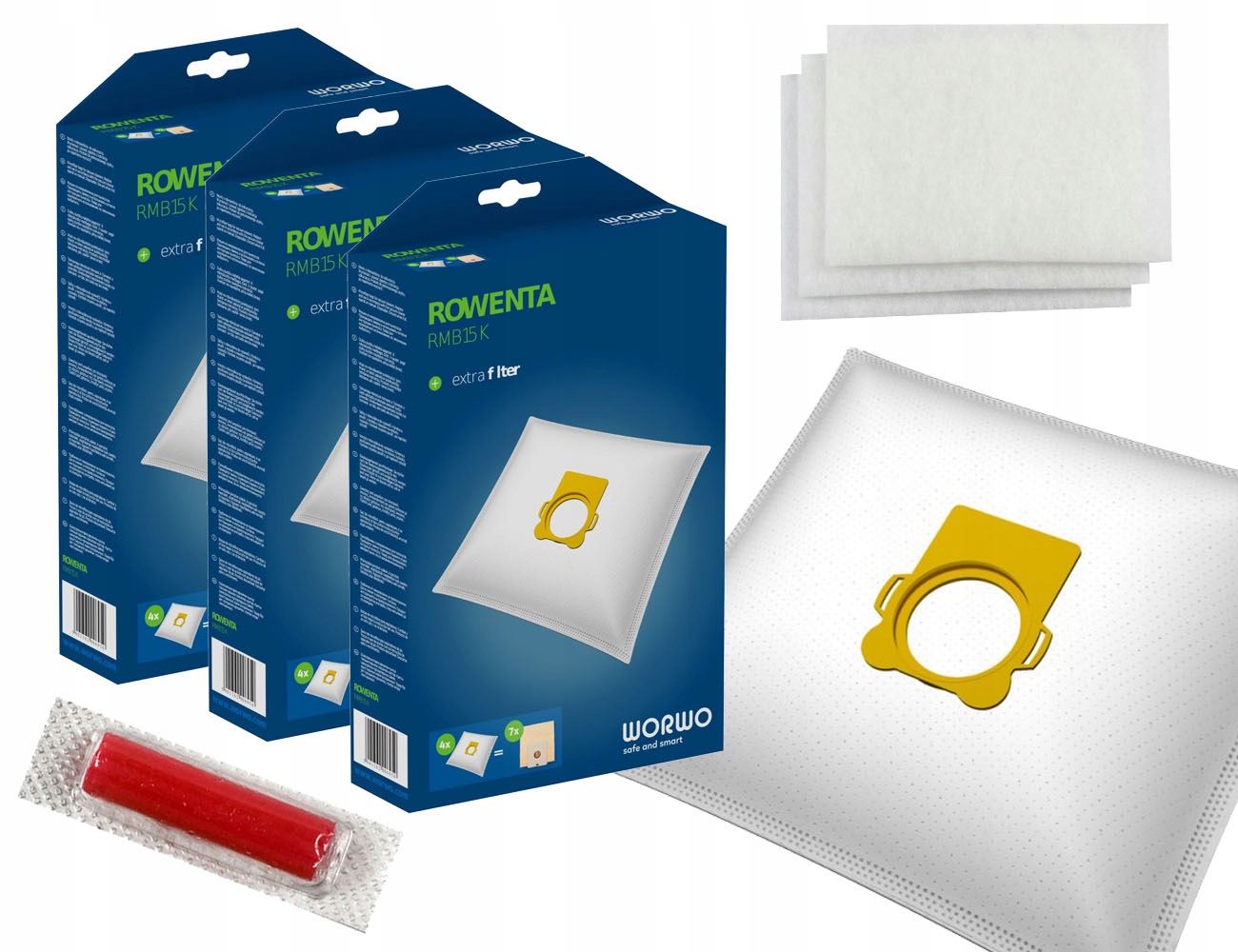 

12 worki do Rowenta Compacteo Silence Force WB3051