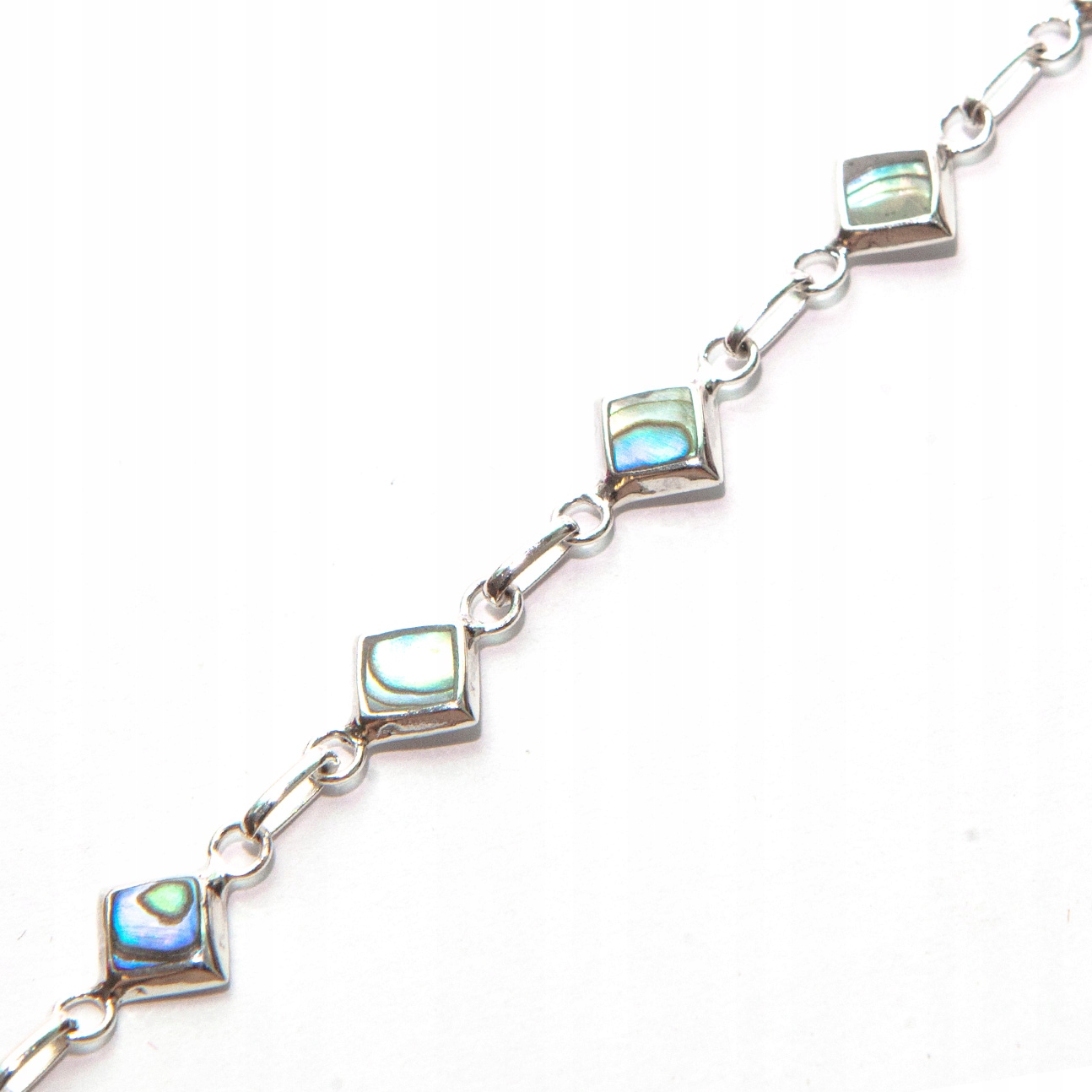 Stříbrný náramek s opálovou perleťovou hmotou stříbro 925 čtverců