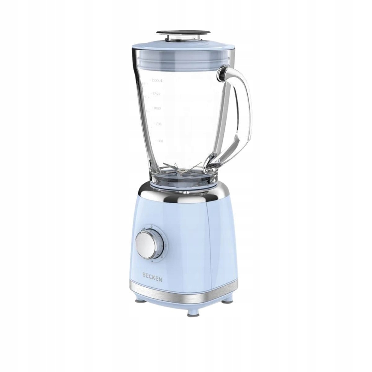 Blender kielichowy Becken 500 W 1,5L Szklany Niebieski 5 Poziomów Kruszenie