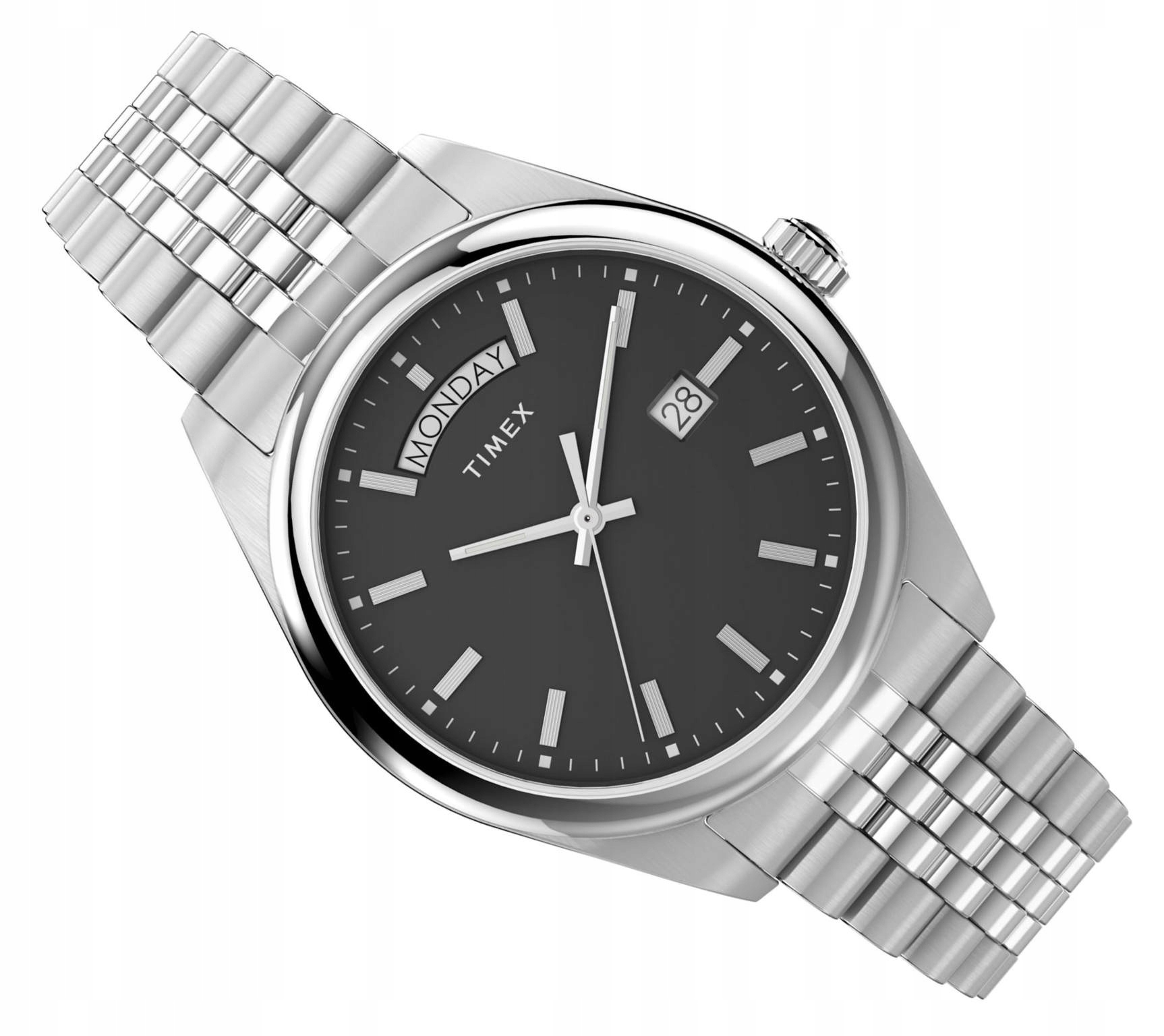 Klasické Stříbrné Pánské Hodinky Timex TW2V67800