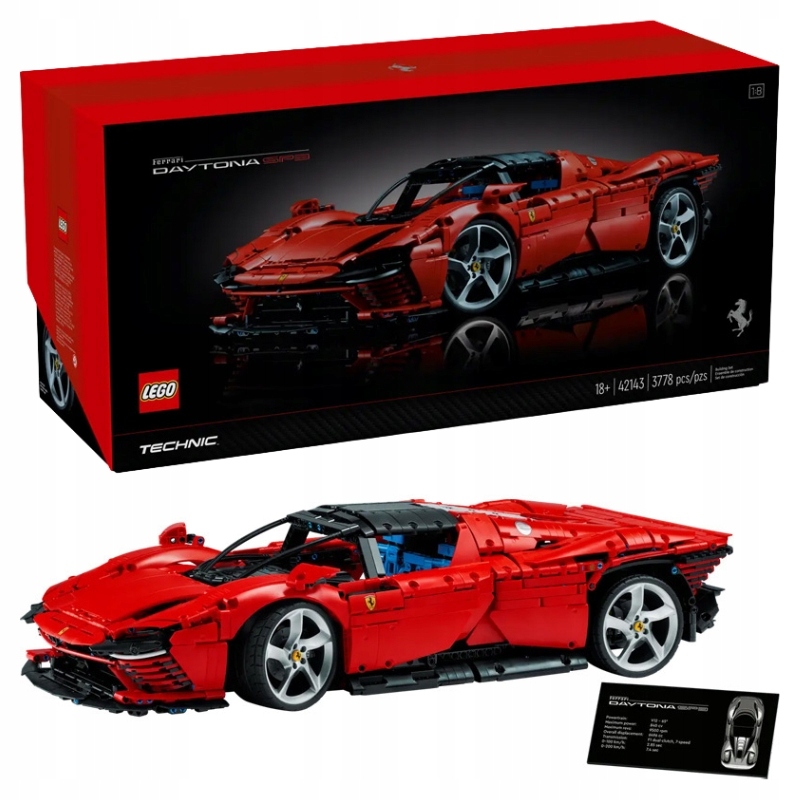 Lego Technic Ferrari Daytona SP3 Sada Kostek Stavebnice Velké Auto 18+
