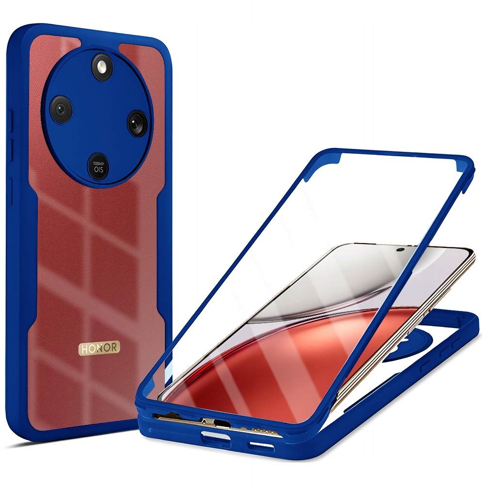 Techsuit 360 Protector 360° etui z ochroną Honor Magic8 Lite niebieskie