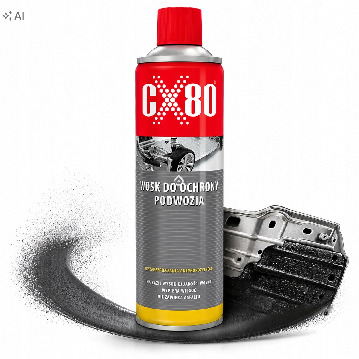 Wosk Do Konserwacji Podwozia 500ML Antykorozyjny Ochrona Przed Rdzą